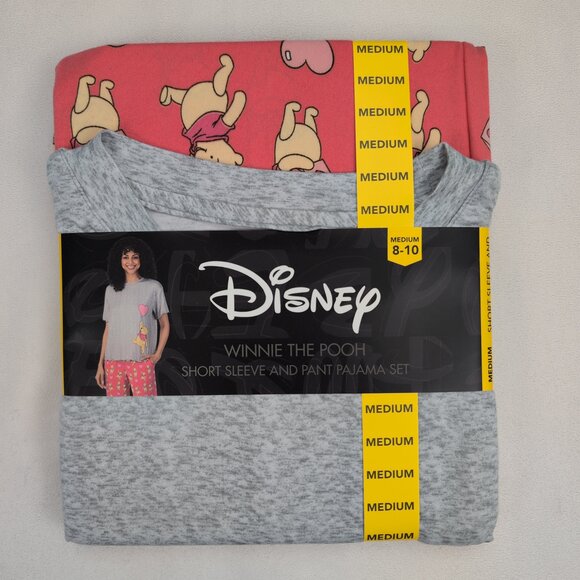 Disney Winnie the Pooh Women's Short Sleeve Pajama Set M - Picture 2 of 8